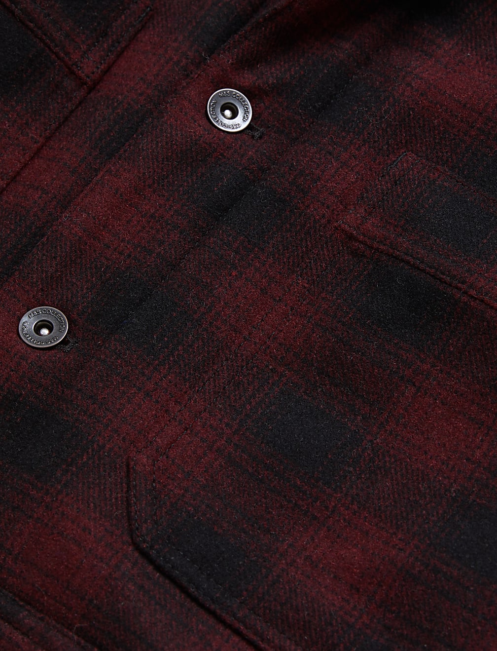 Wool Blend Borg Lined Utility Jacket