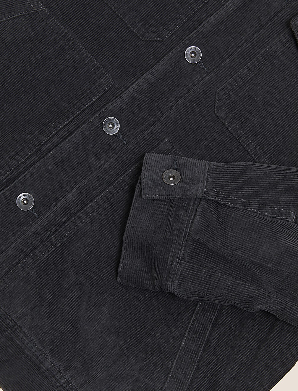 Pure Cotton Utility Borg Lined Jacket