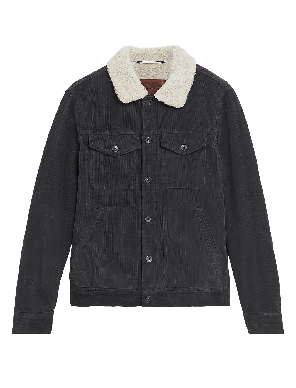 Pure Cotton Utility Borg Lined Jacket