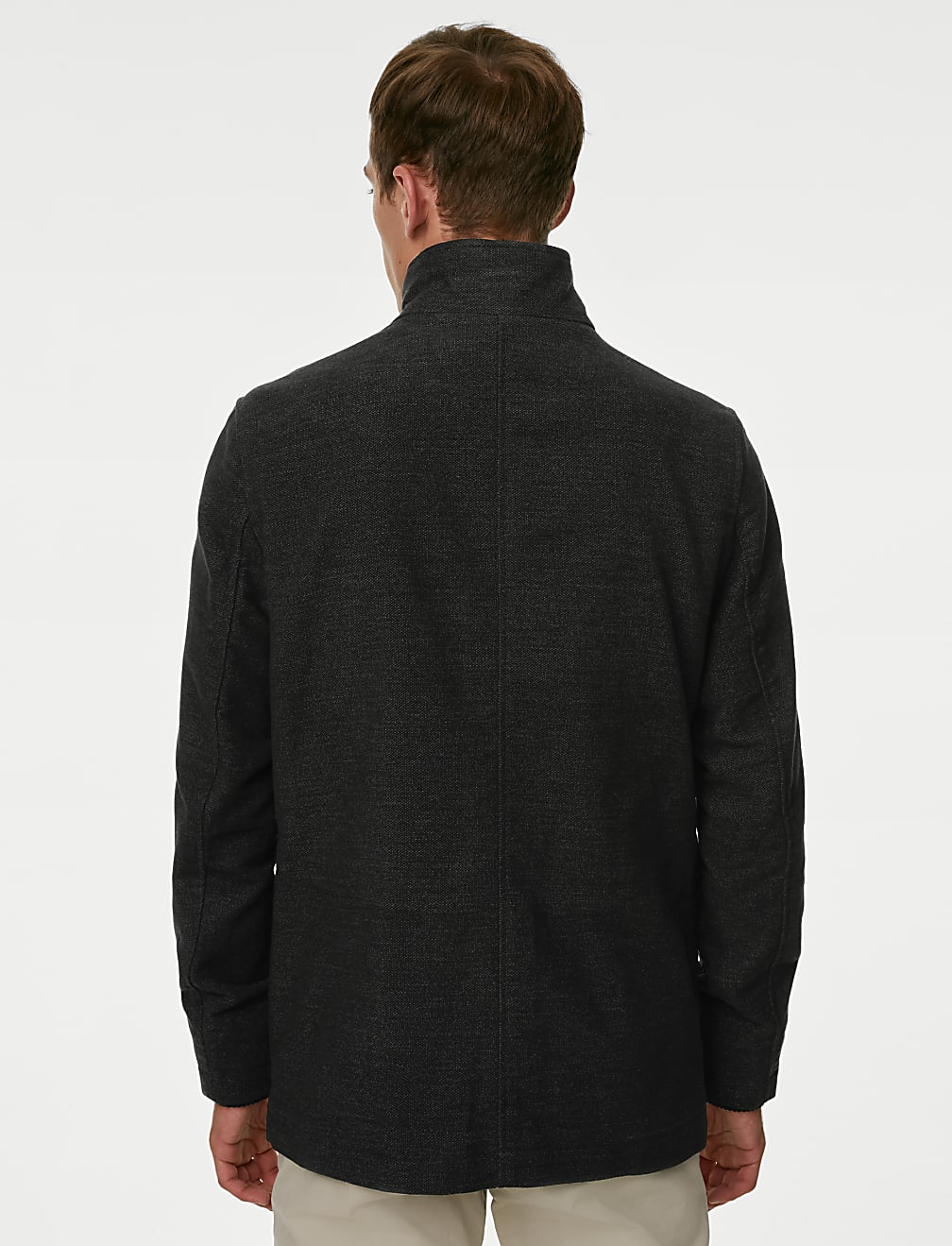 Buy Funnel Neck Moleskin Jacket at Marks Spencer