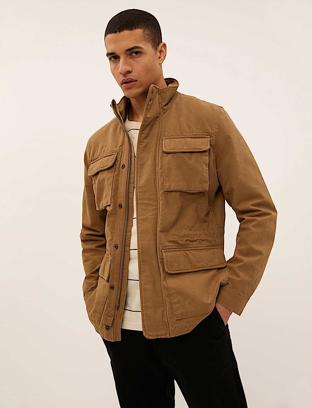 Pure Cotton Utility Jacket