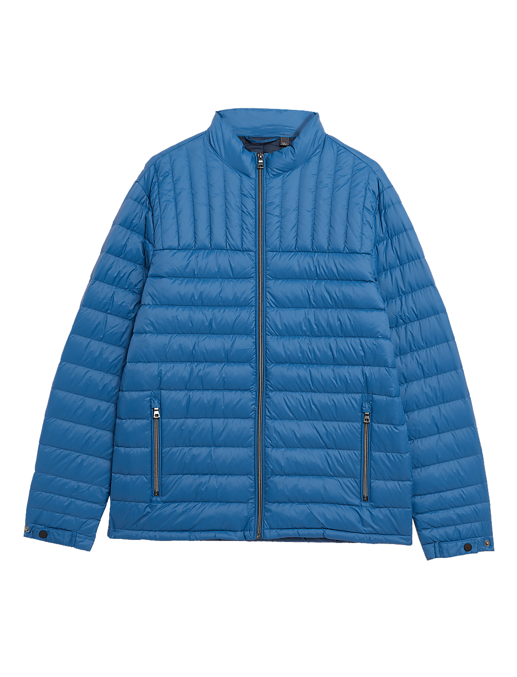 Pure Polyamide Plain High Neck Jacket