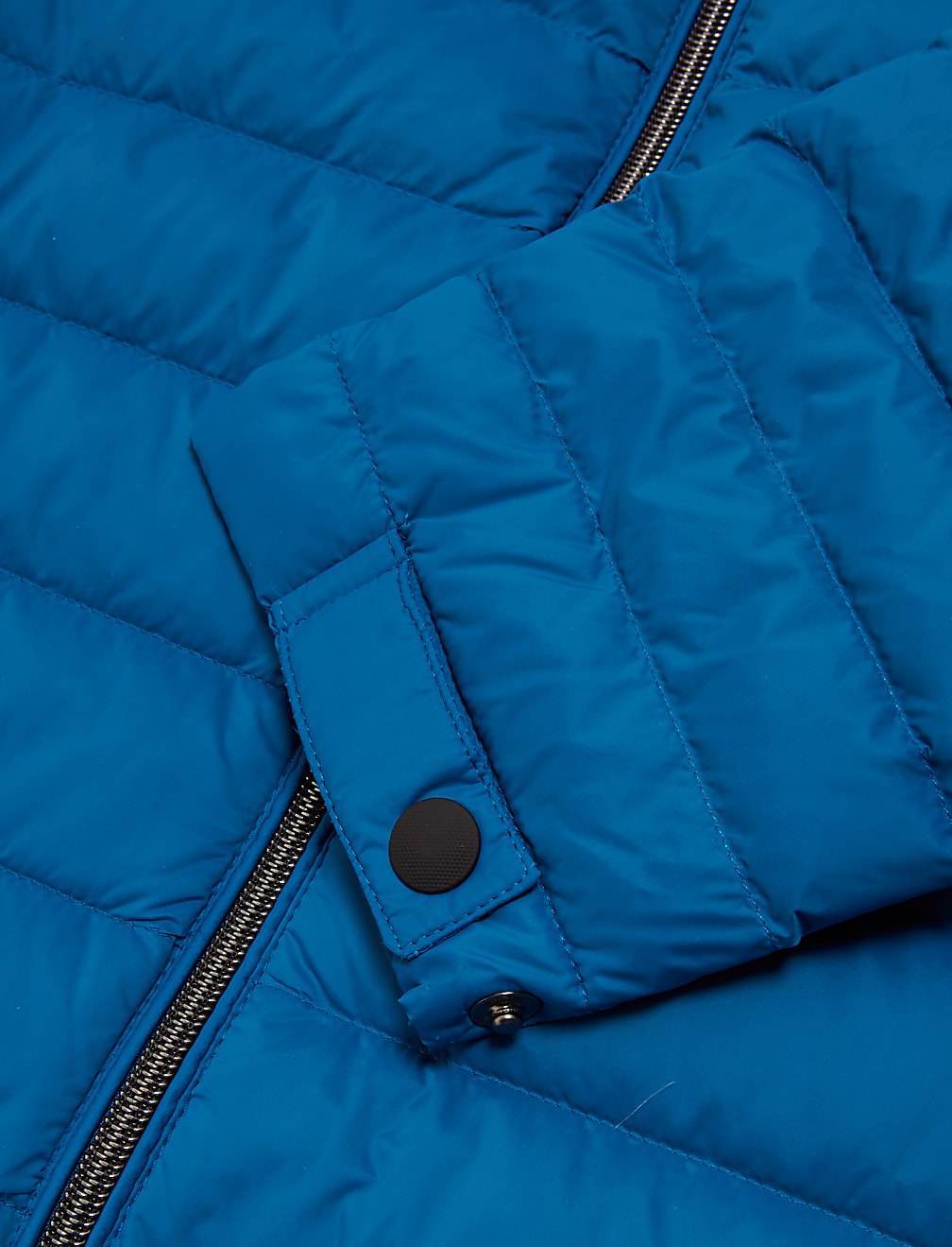 Pure Polyamide Plain High Neck Jacket