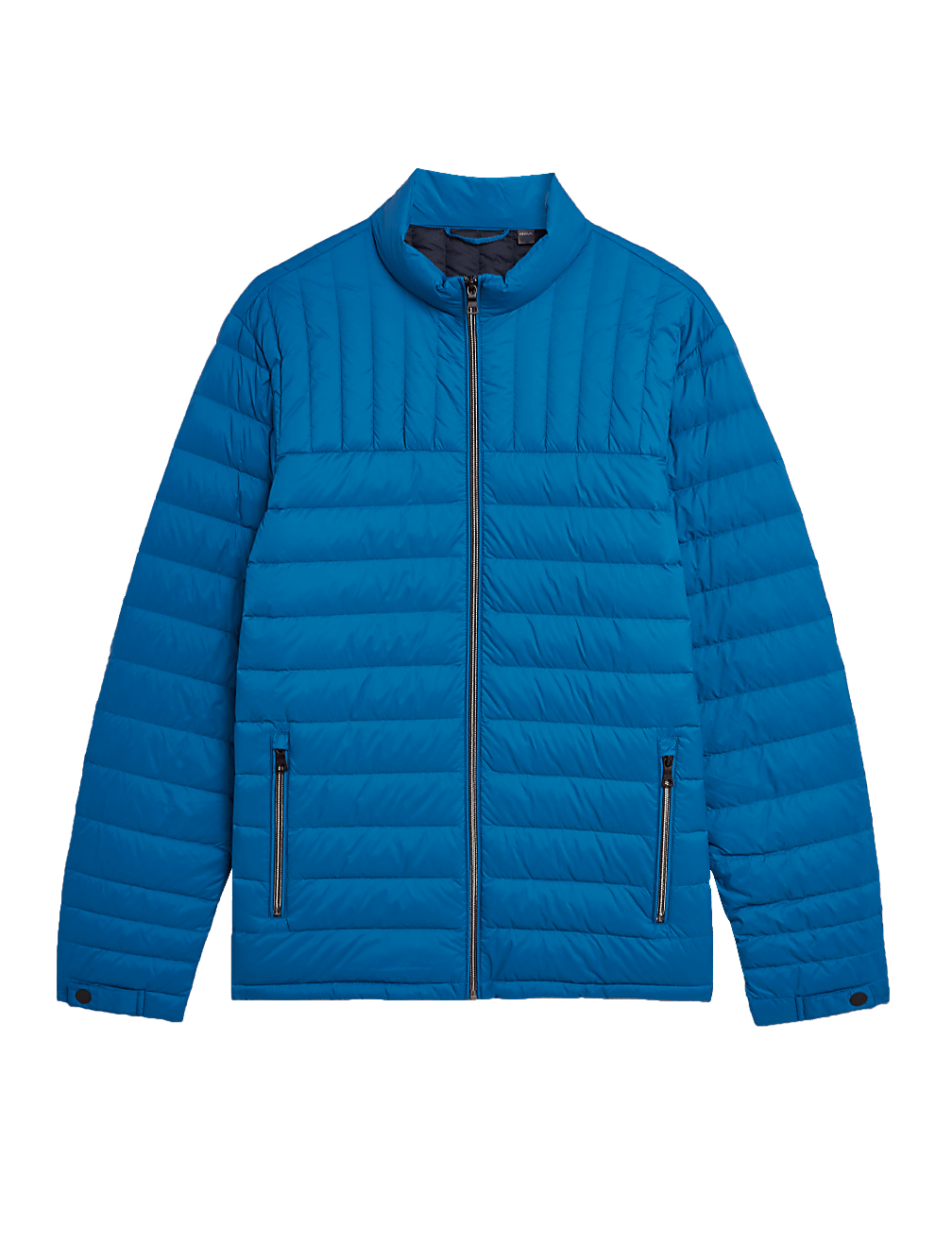 Pure Polyamide Plain High Neck Jacket