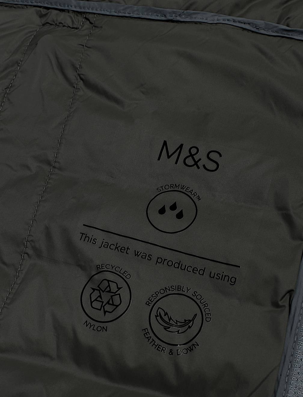 Pure Polyamide Plain High Neck Jacket