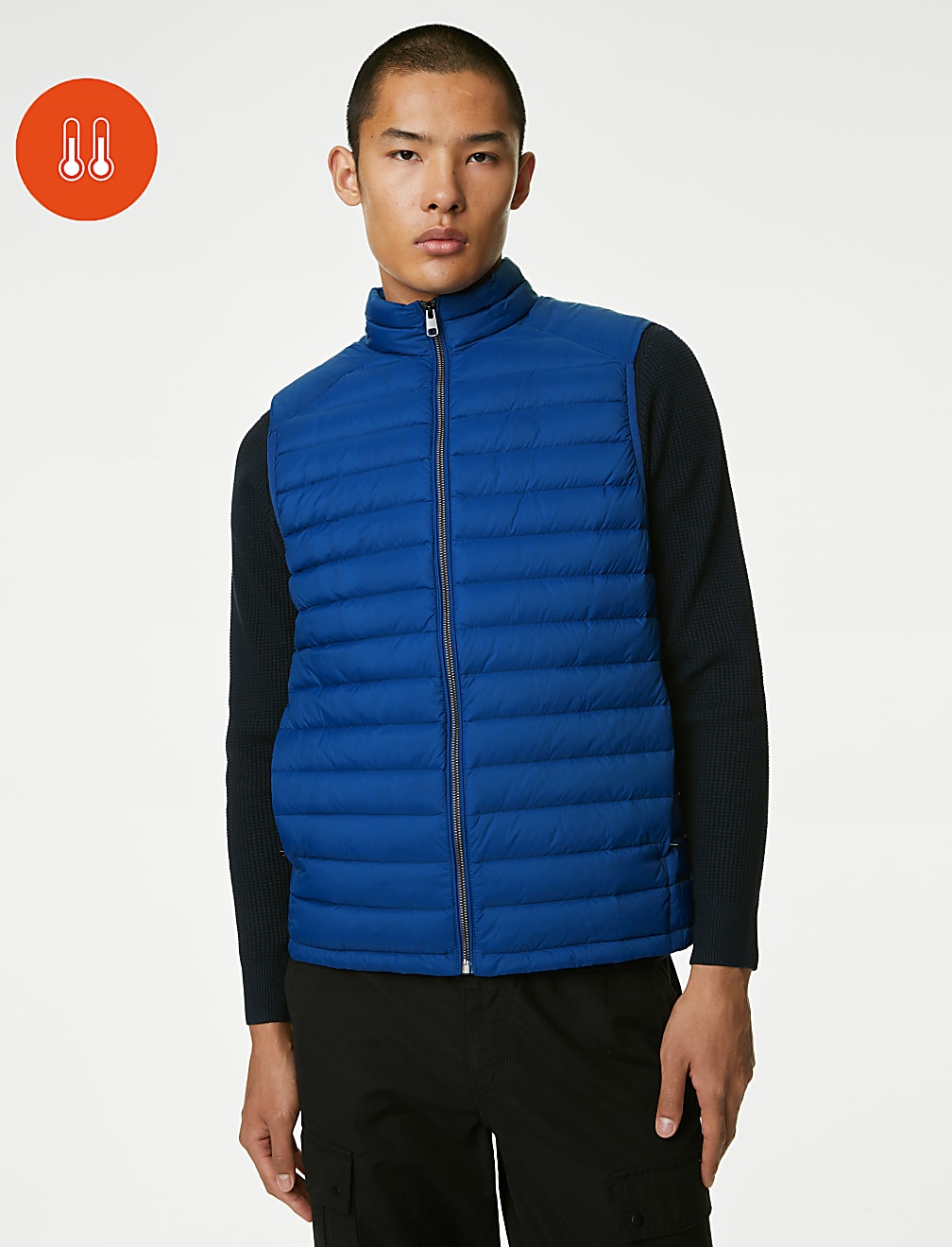 Feather and Down Gilet with Stormwear™