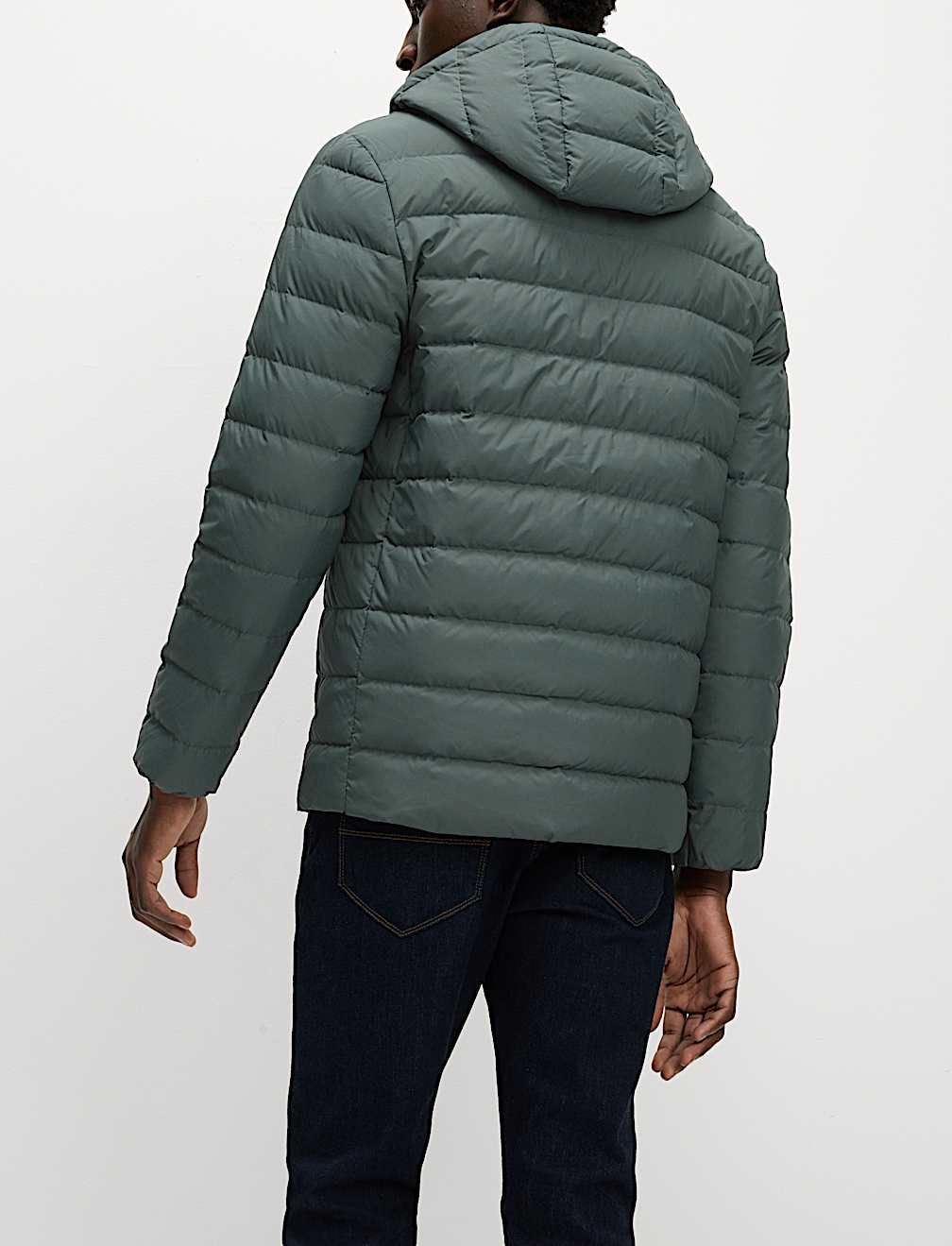 Lightweight Feather & Down Padded Jacket