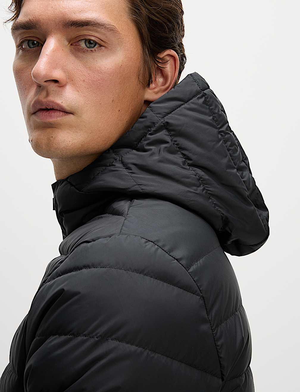 Lightweight Feather & Down Padded Jacket