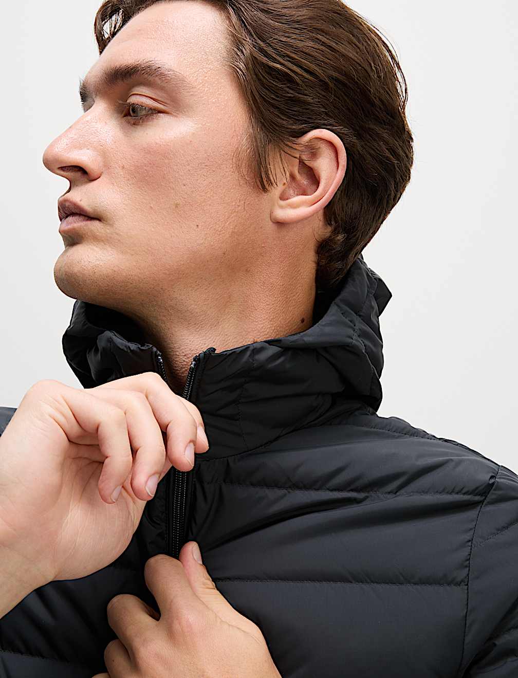 Lightweight Feather & Down Padded Jacket