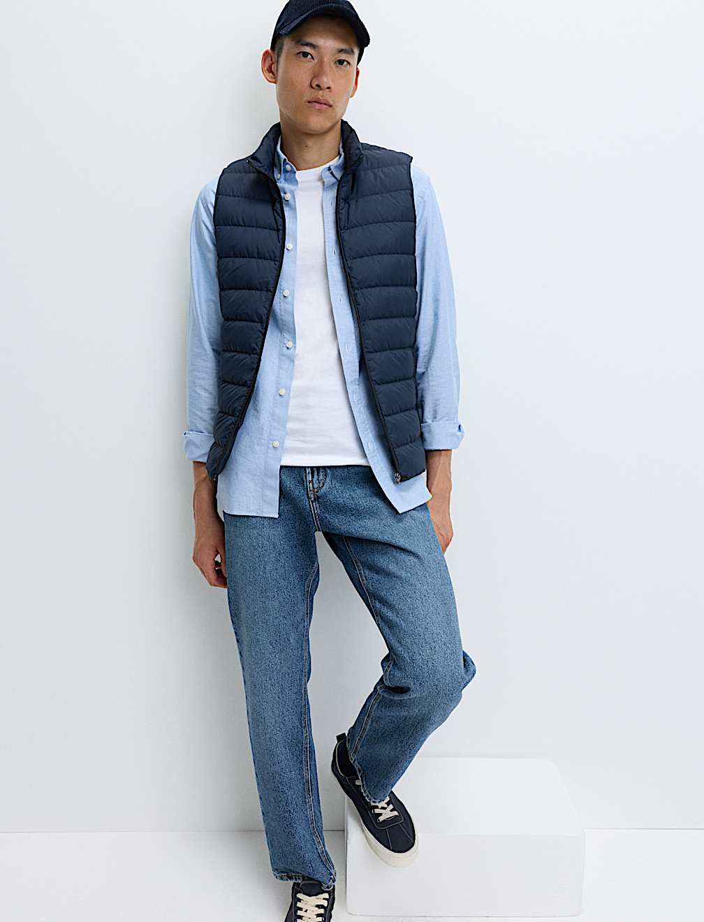 Feather and Down Padded Lightweight Gilet