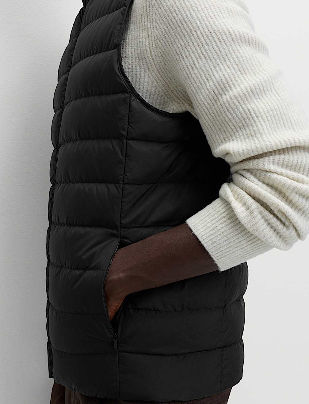 Feather and Down Padded Lightweight Gilet