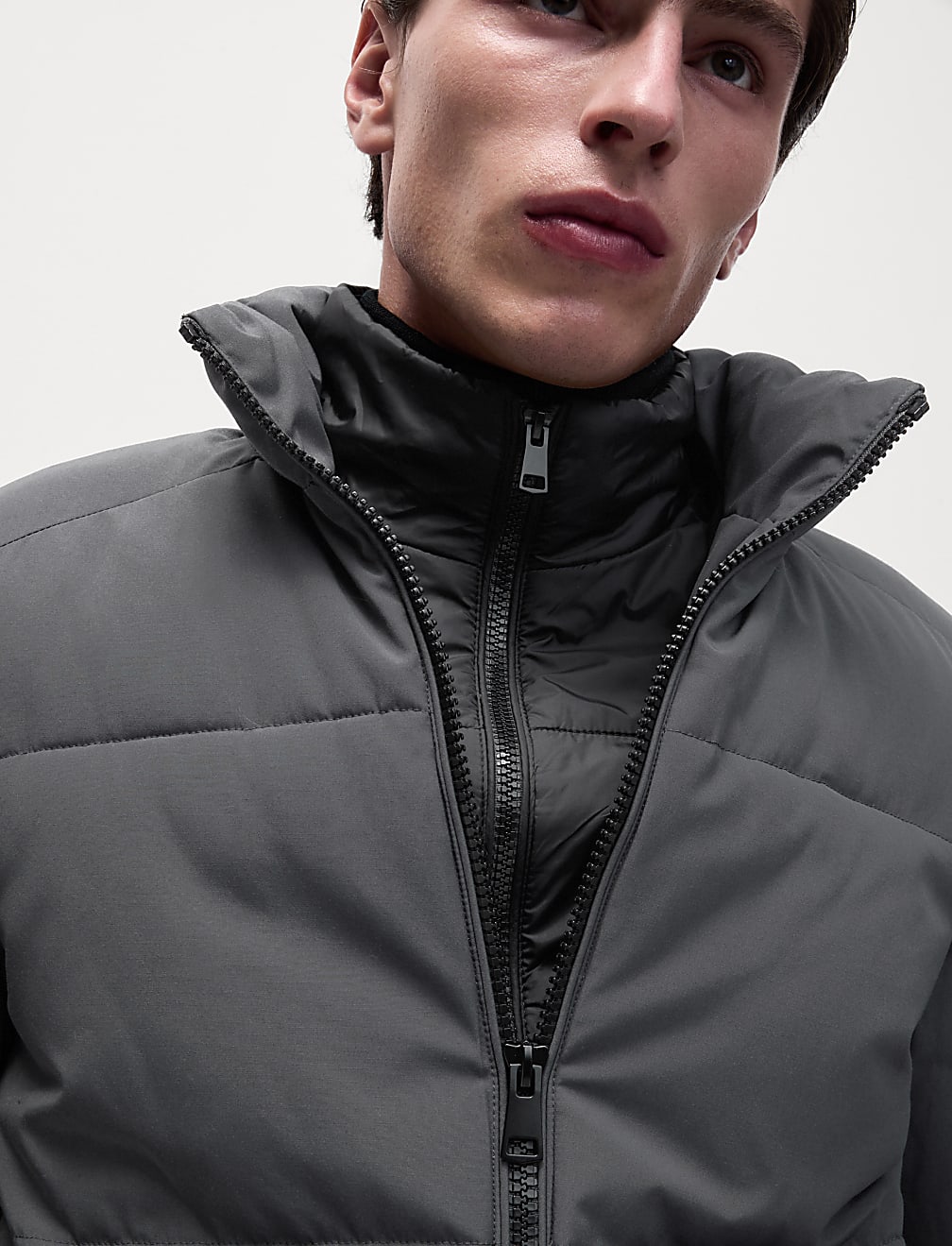 Double Collar Puffer Jacket with Thermowarmth™