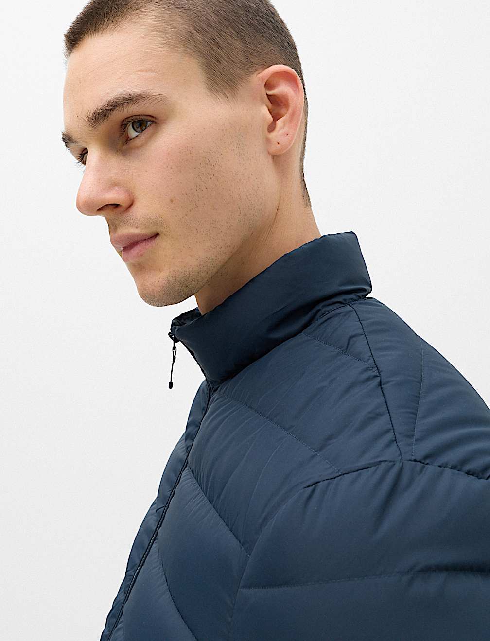Feather and Down Packaway Puffer Jacket