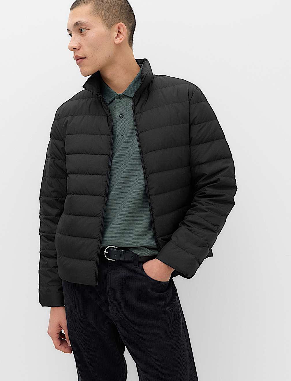 Feather and Down Packaway Puffer Jacket