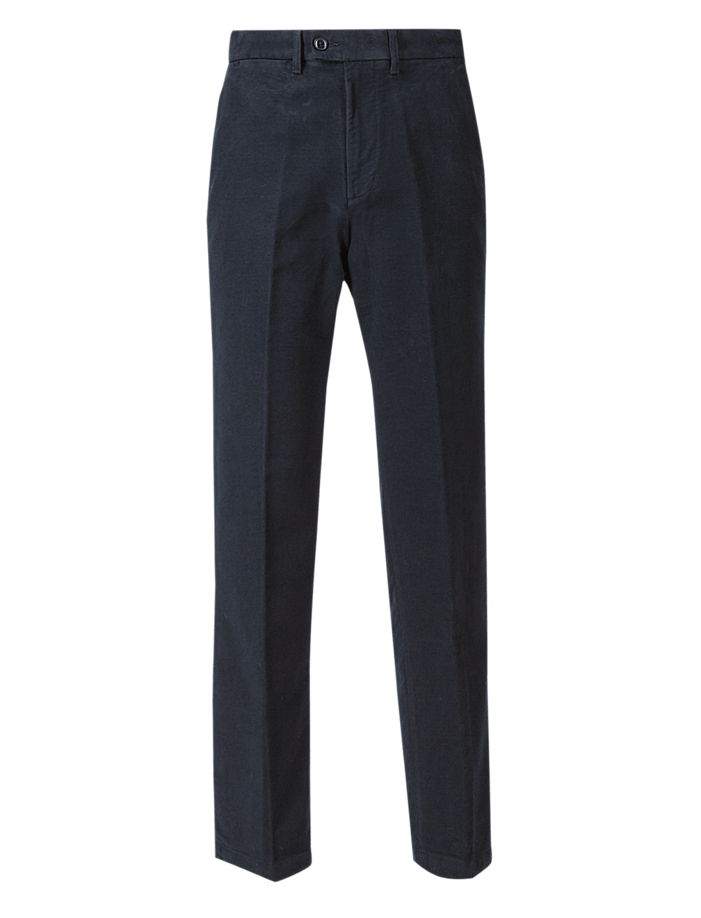 Pure Cotton Regular Fit Italian Moleskin Trousers