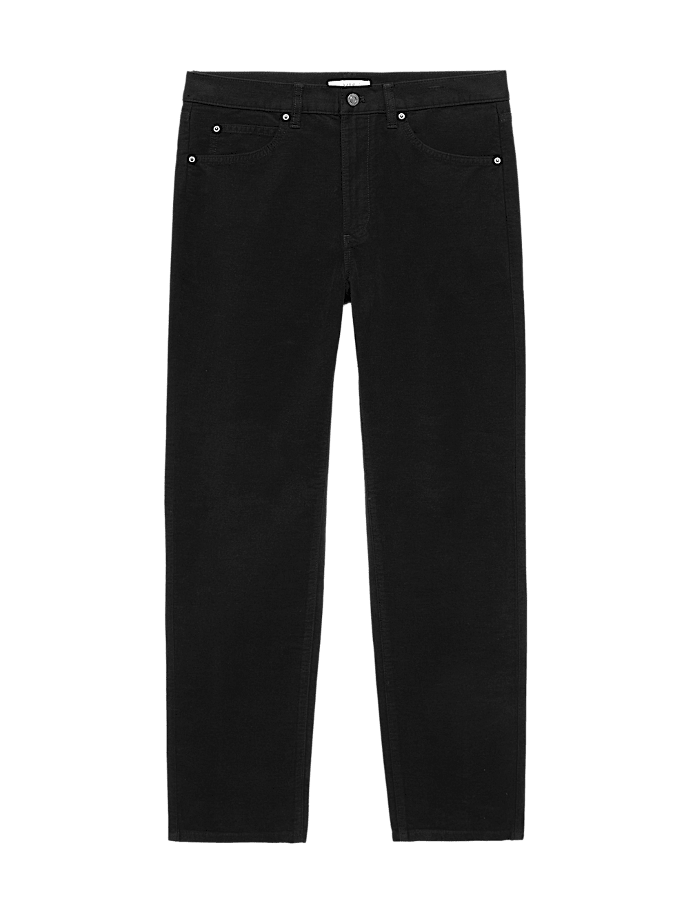 Straight Fit Italian Moleskin 5 Pocket Trousers