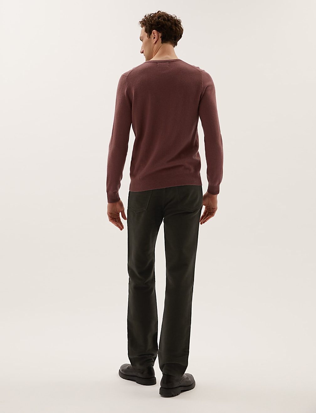 Pure Cotton Plain Regular Fit Trouser