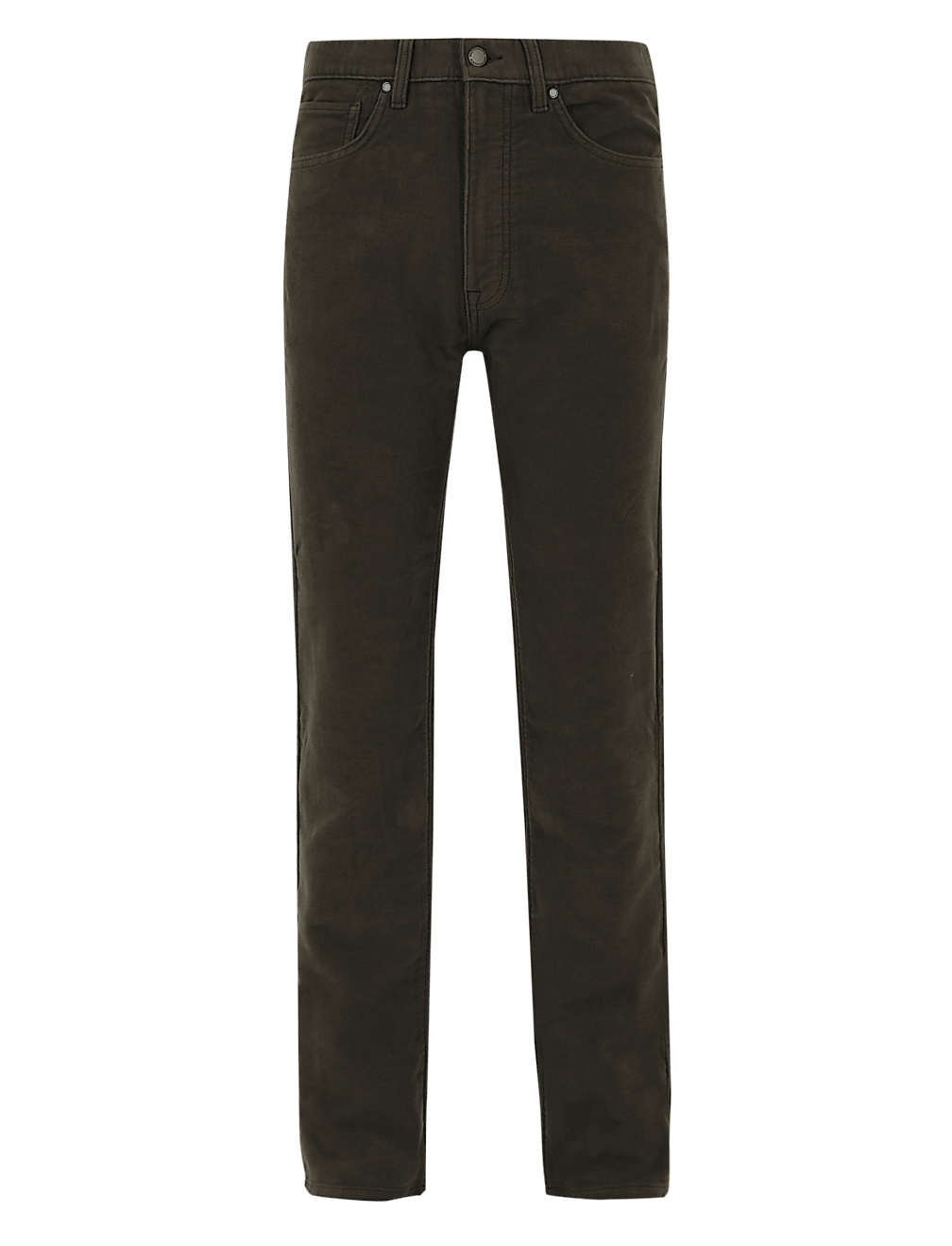 Pure Cotton Plain Regular Fit Trouser