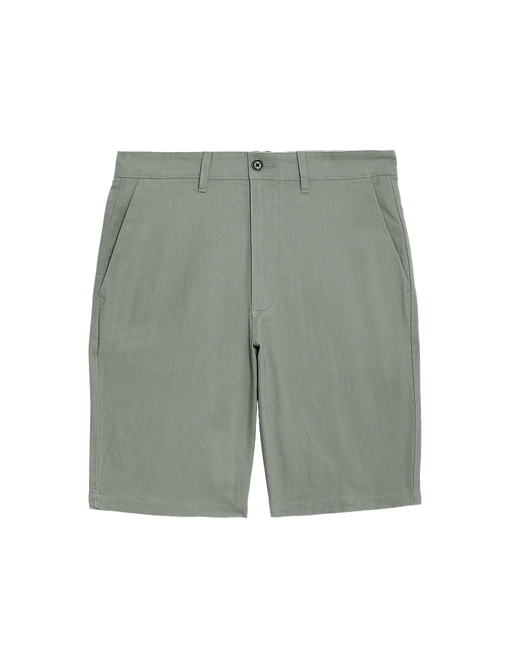 Linen Mix Plain Regular Fit Shorts