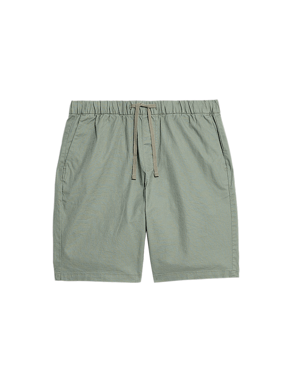 Cotton Linen Blend Elasticated Waist Shorts