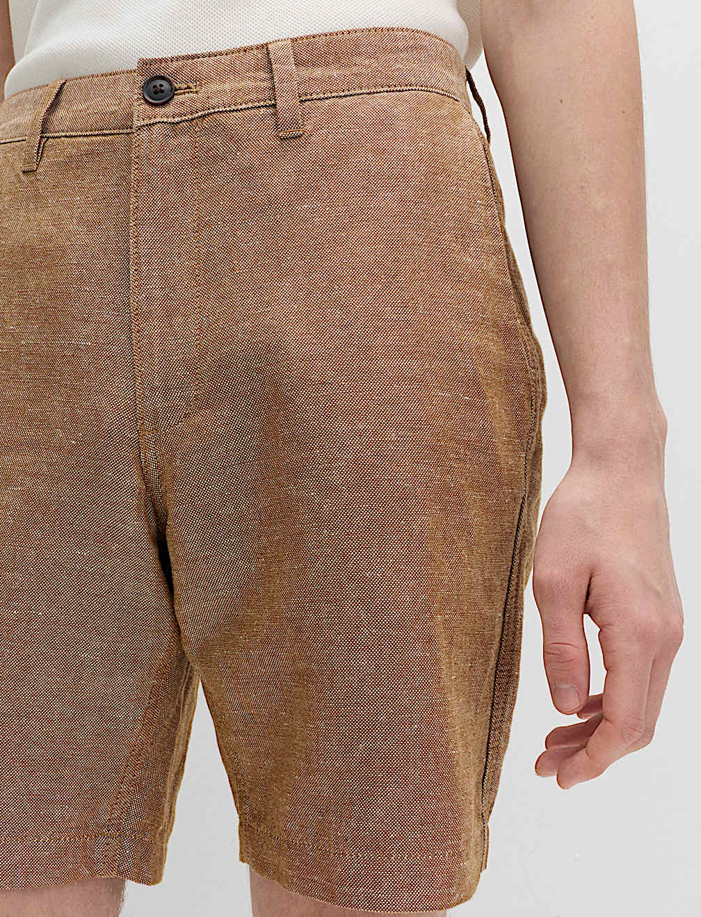 Linen Blend Chino Shorts