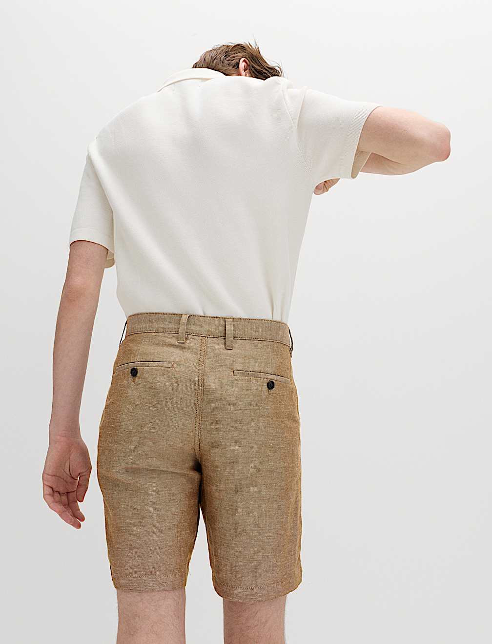 Linen Blend Chino Shorts