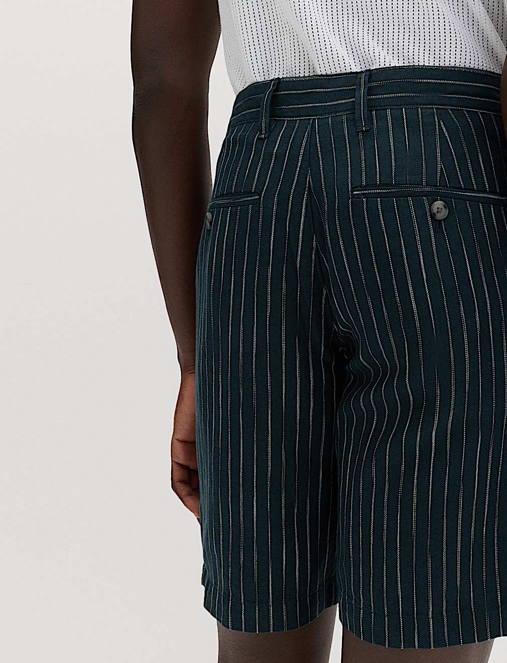 Linen Blend Chino Shorts