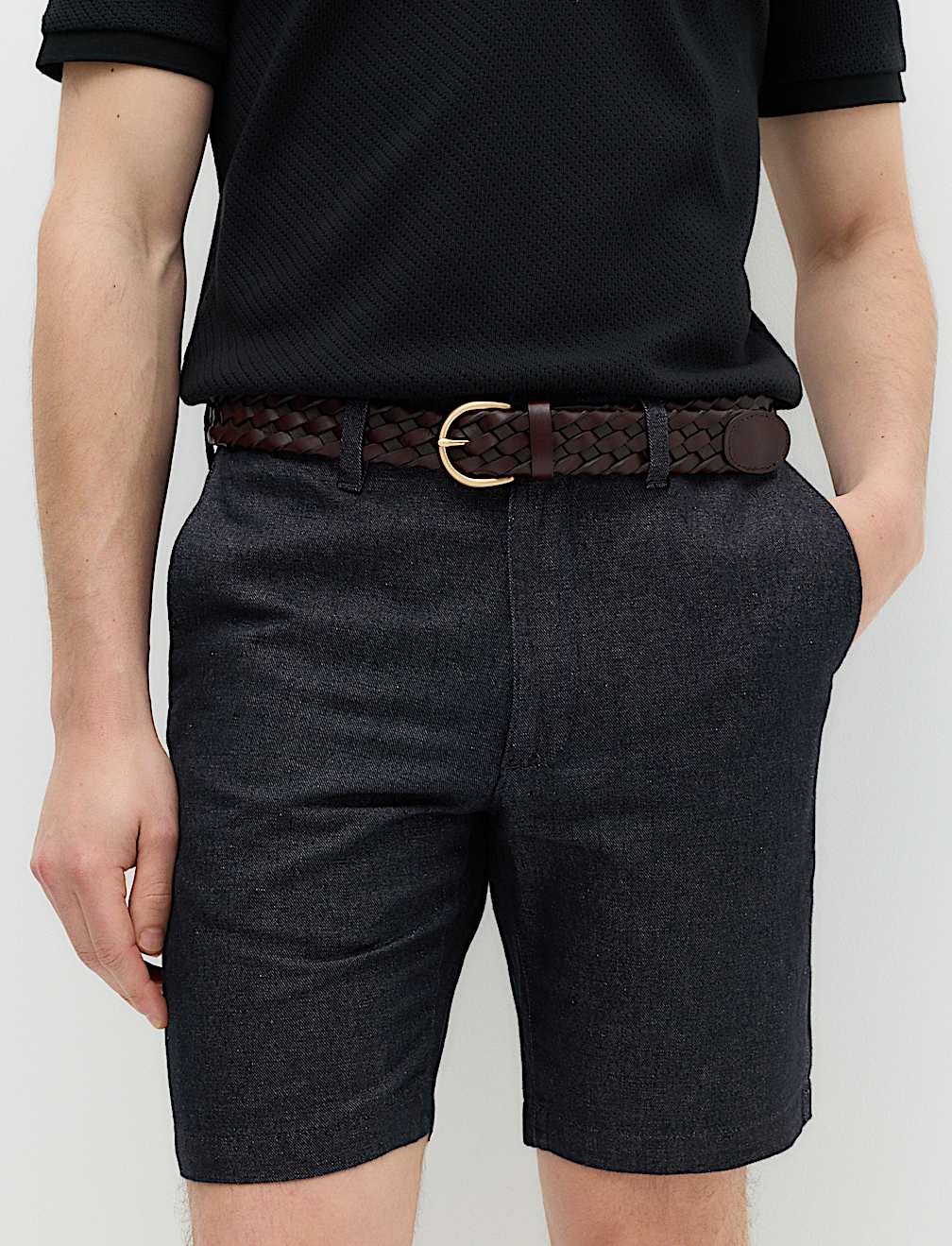 Linen Blend Chino Shorts