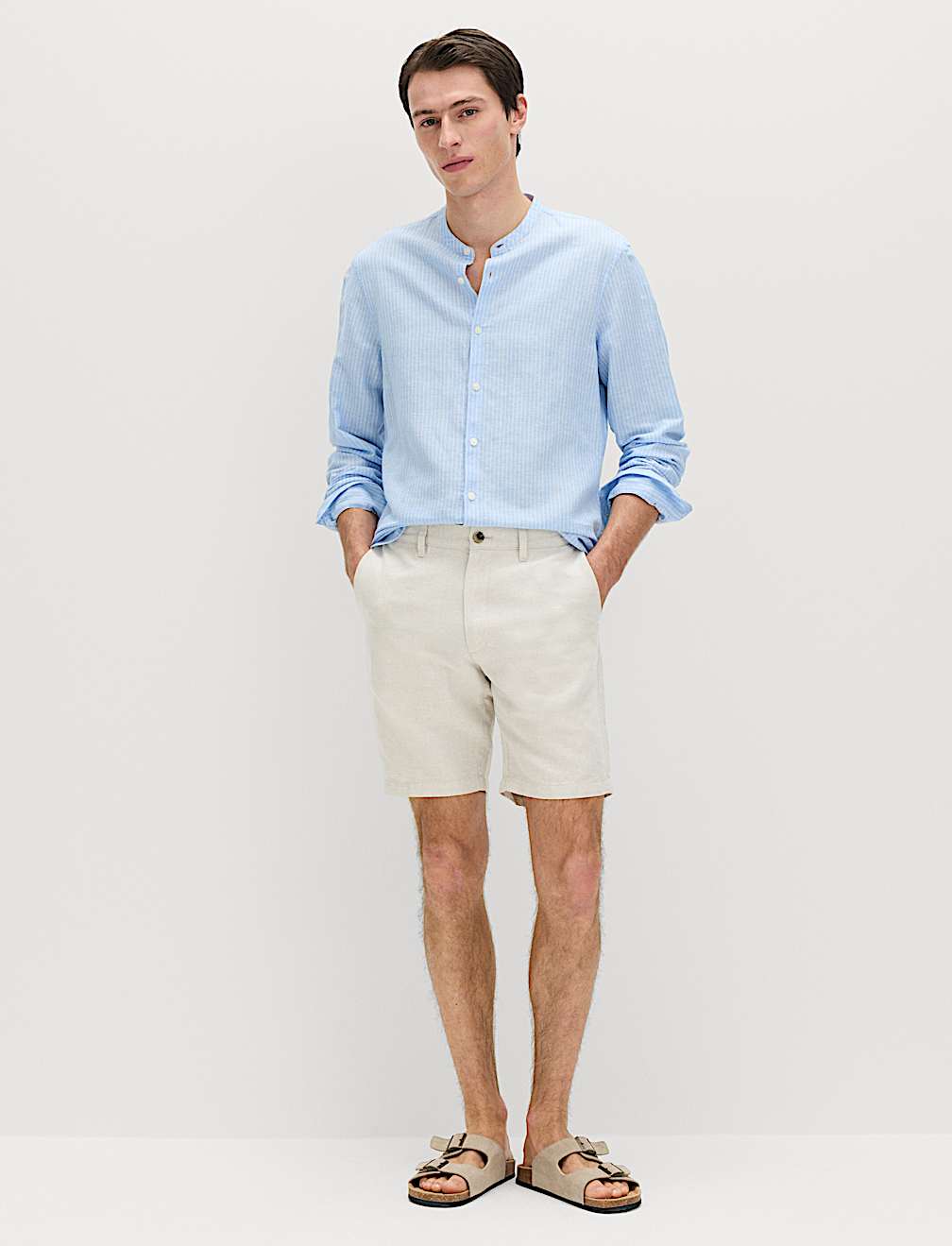 Linen Blend Chino Shorts