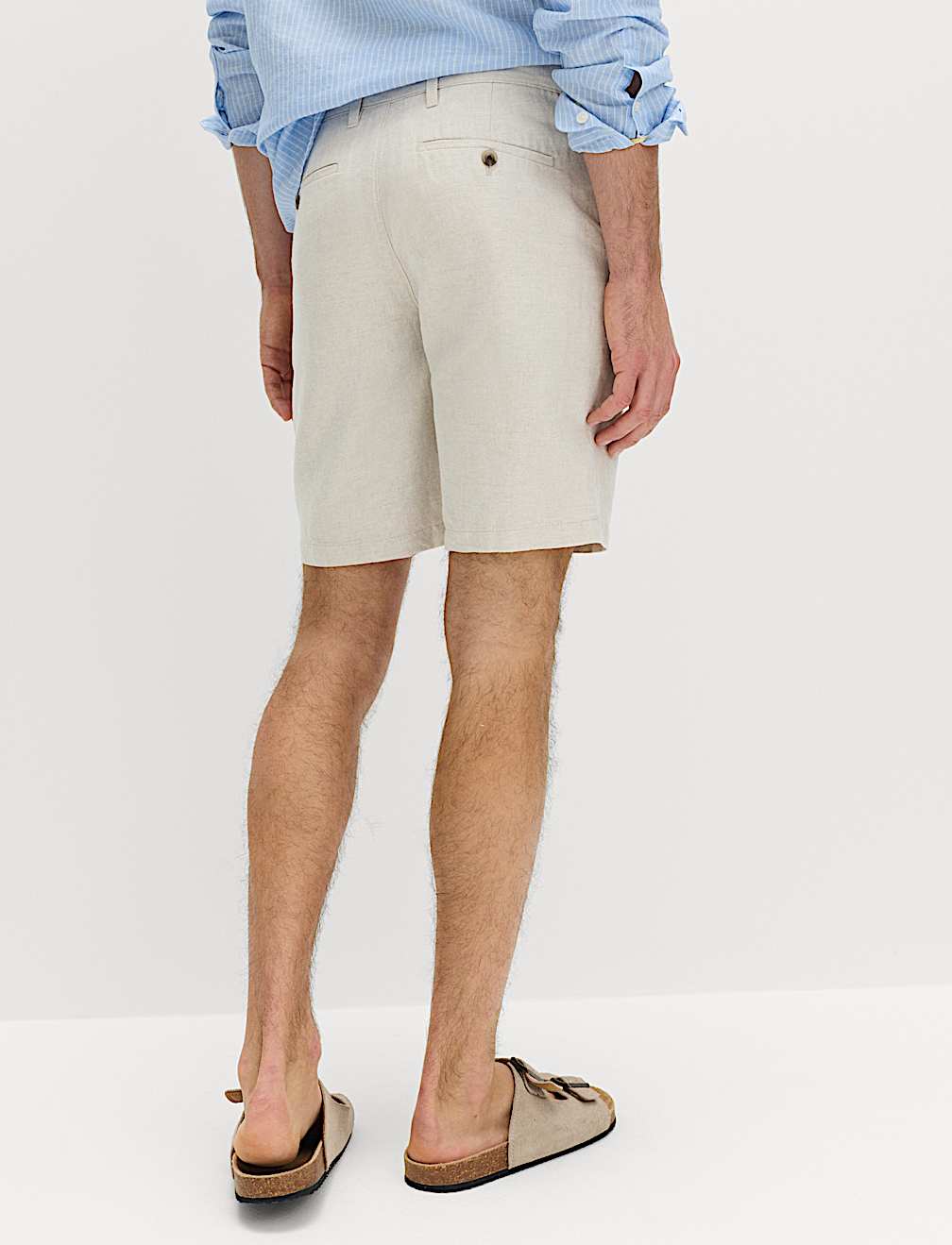 Linen Blend Chino Shorts