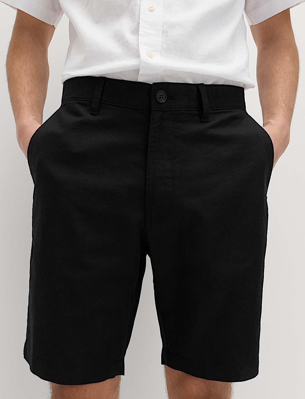 Linen Blend Chino Shorts