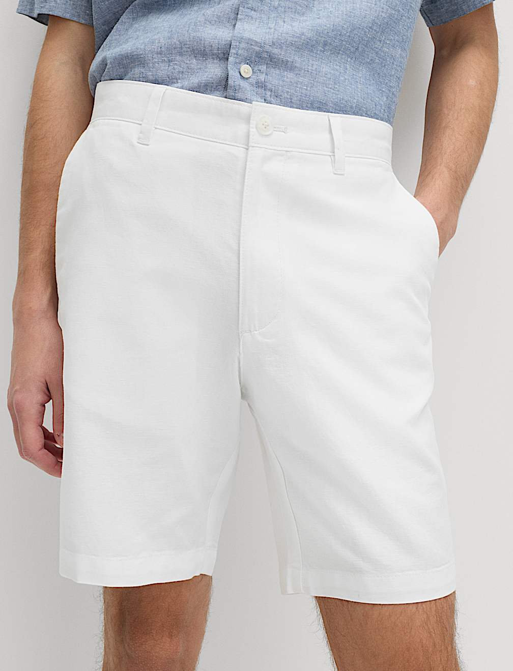 Linen Blend Chino Shorts