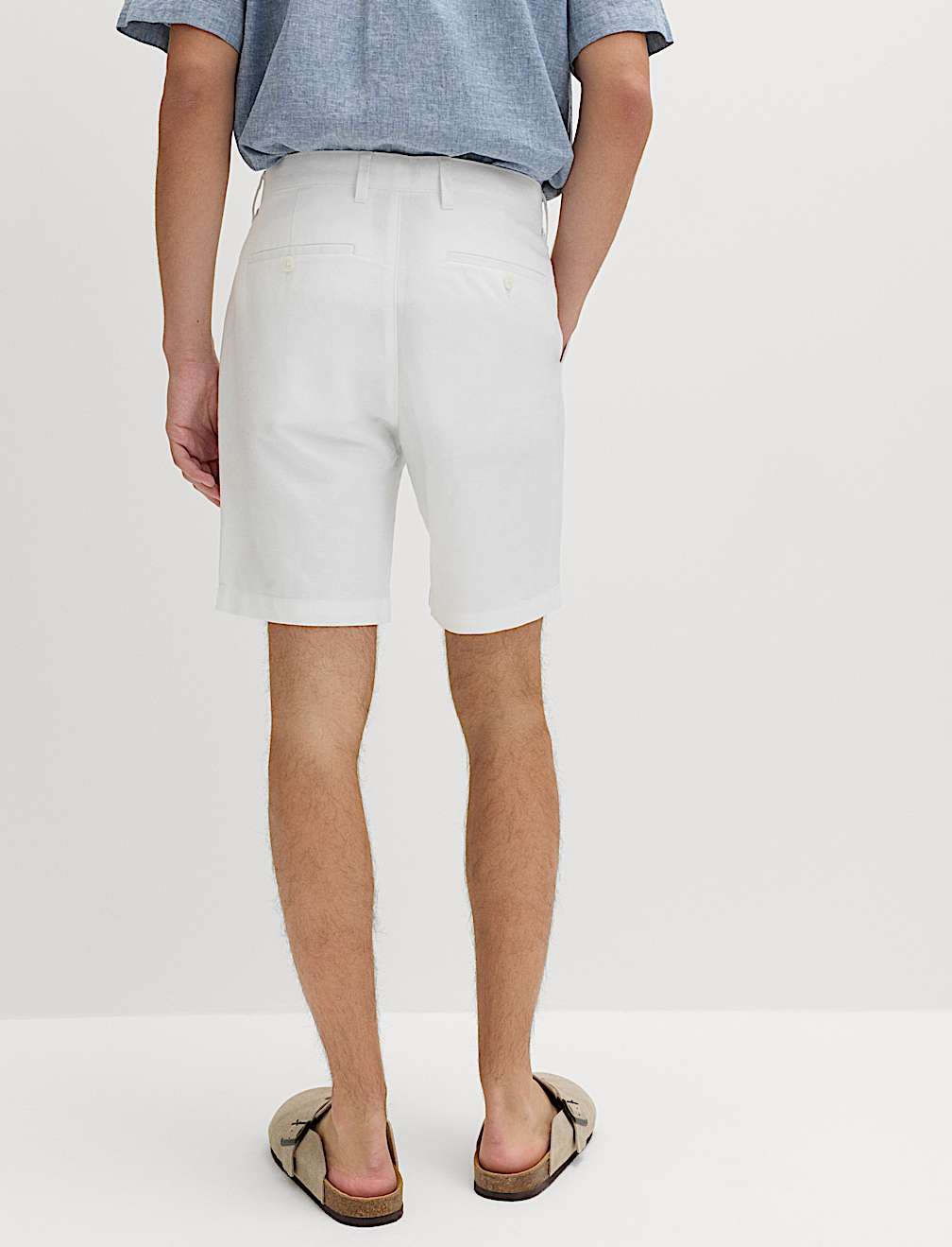 Linen Blend Chino Shorts