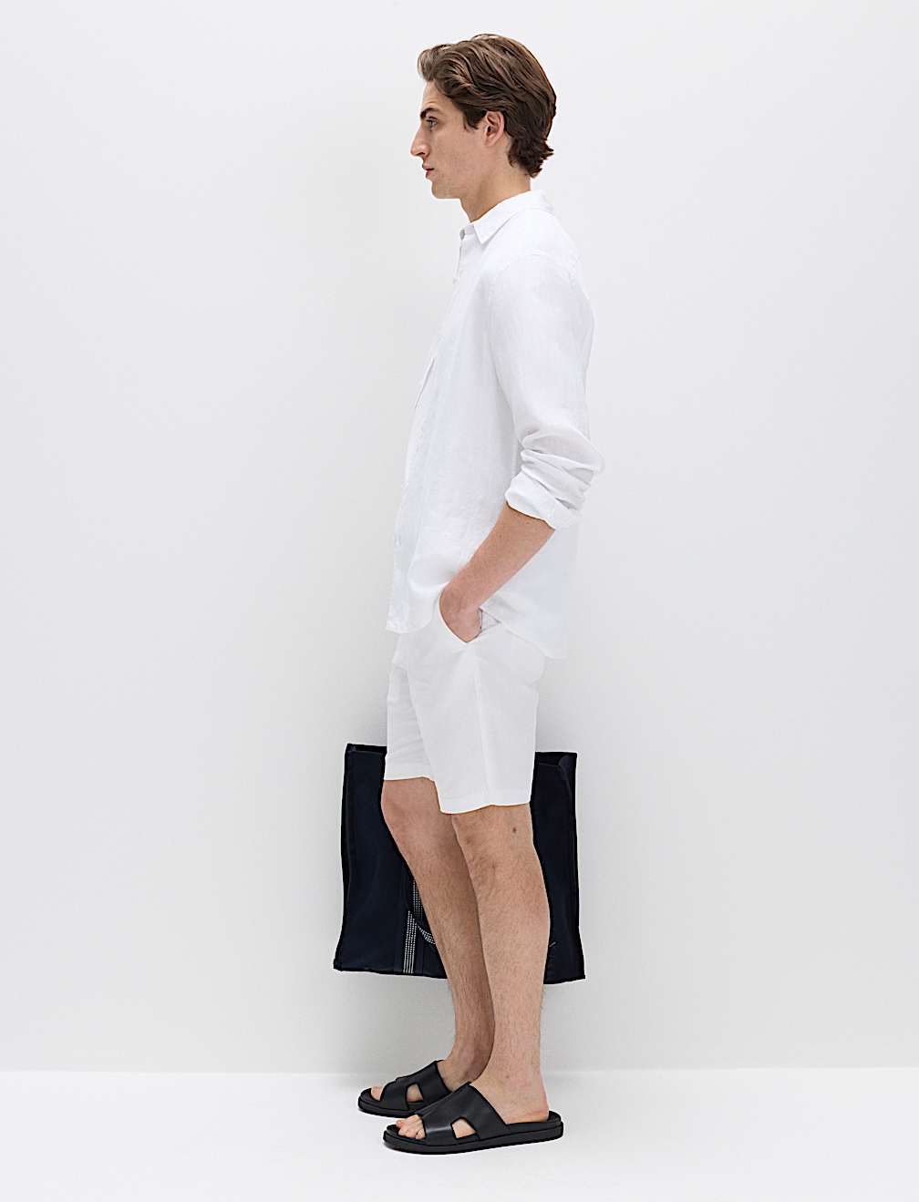 Linen Blend Chino Shorts