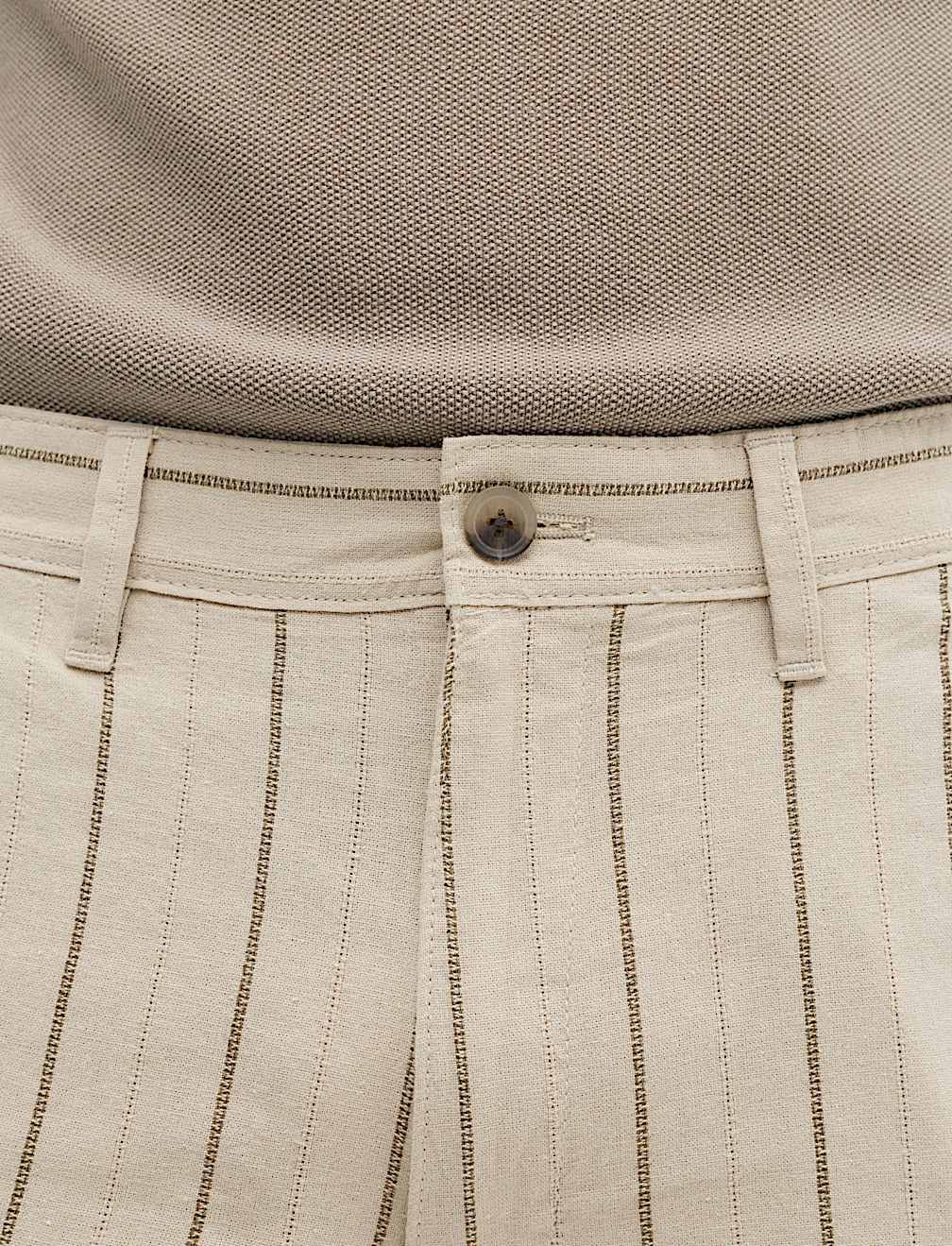 Linen Blend Chino Shorts