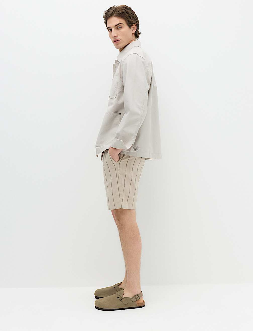 Linen Blend Chino Shorts