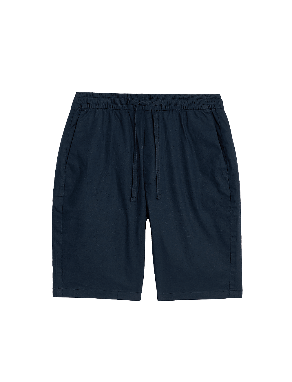 Linen Blend Elasticated Waist Stretch Shorts