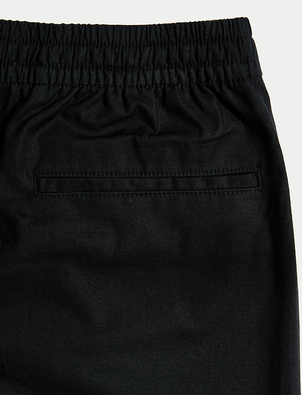 Linen Blend Elasticated Waist Stretch Shorts