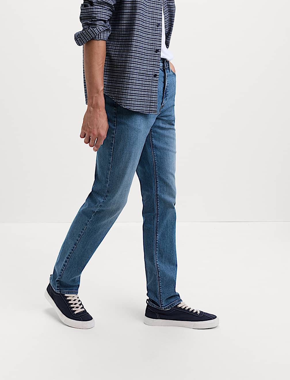 Straight Fit Stretch Jeans