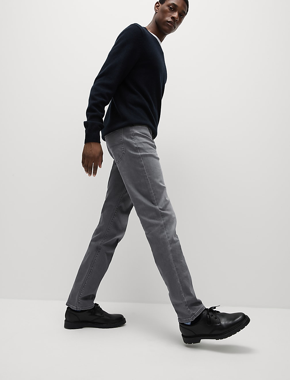 Straight Fit Stretch Jeans
