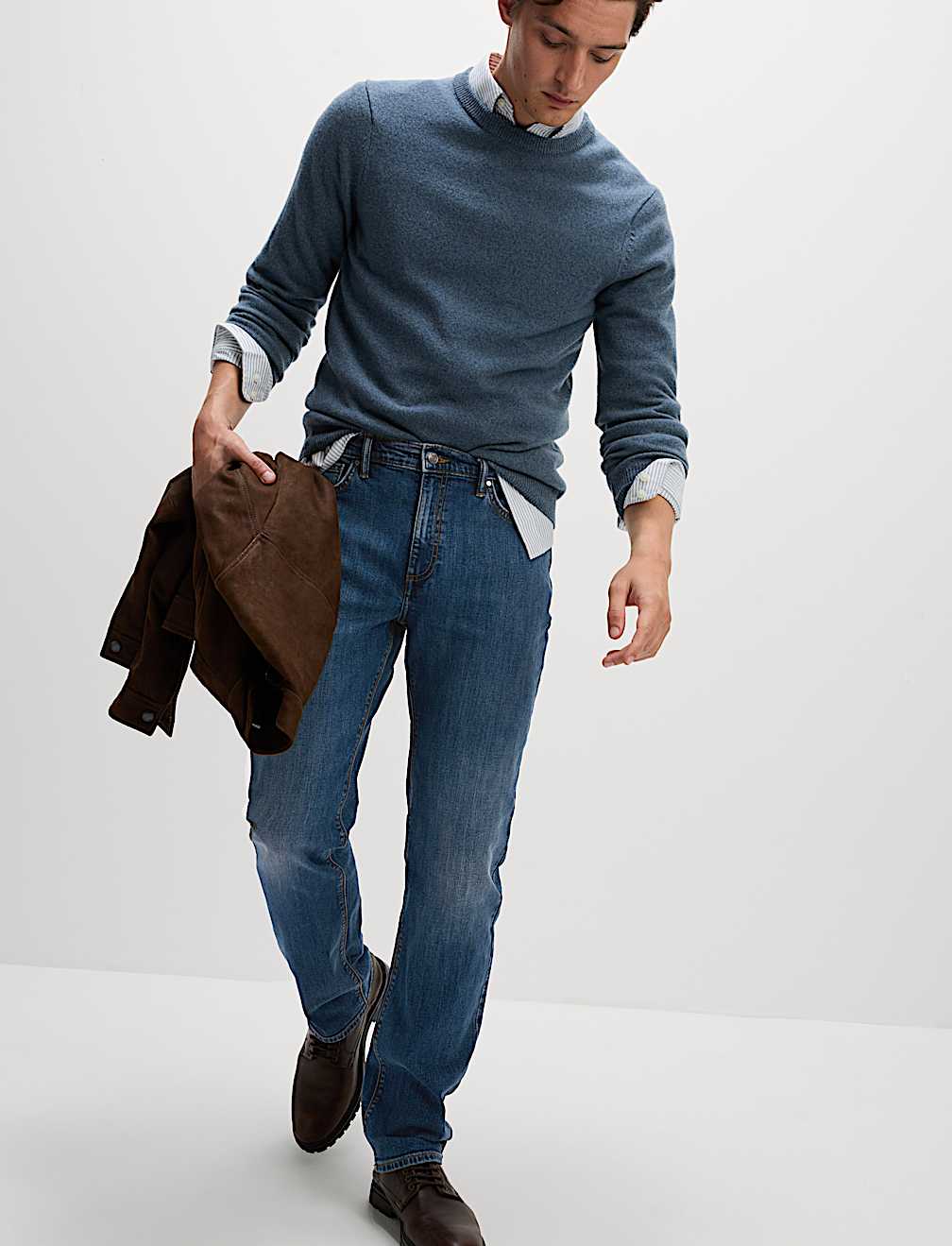 Straight Fit Stretch Jeans