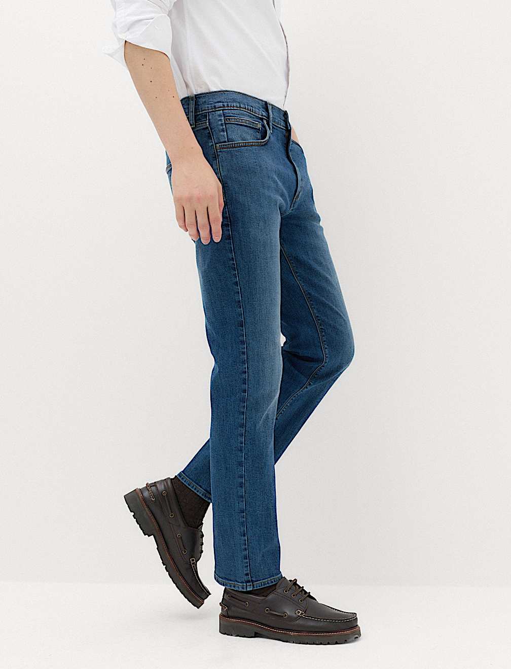 Straight Fit Stretch Jeans