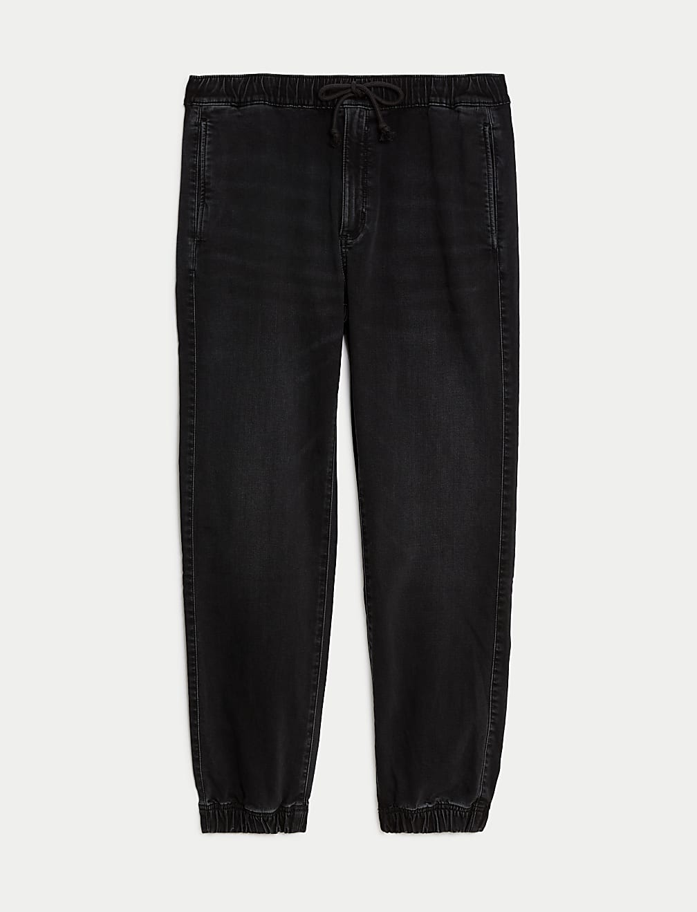 Regular Fit Jersey Cuffed Jogger Jeans