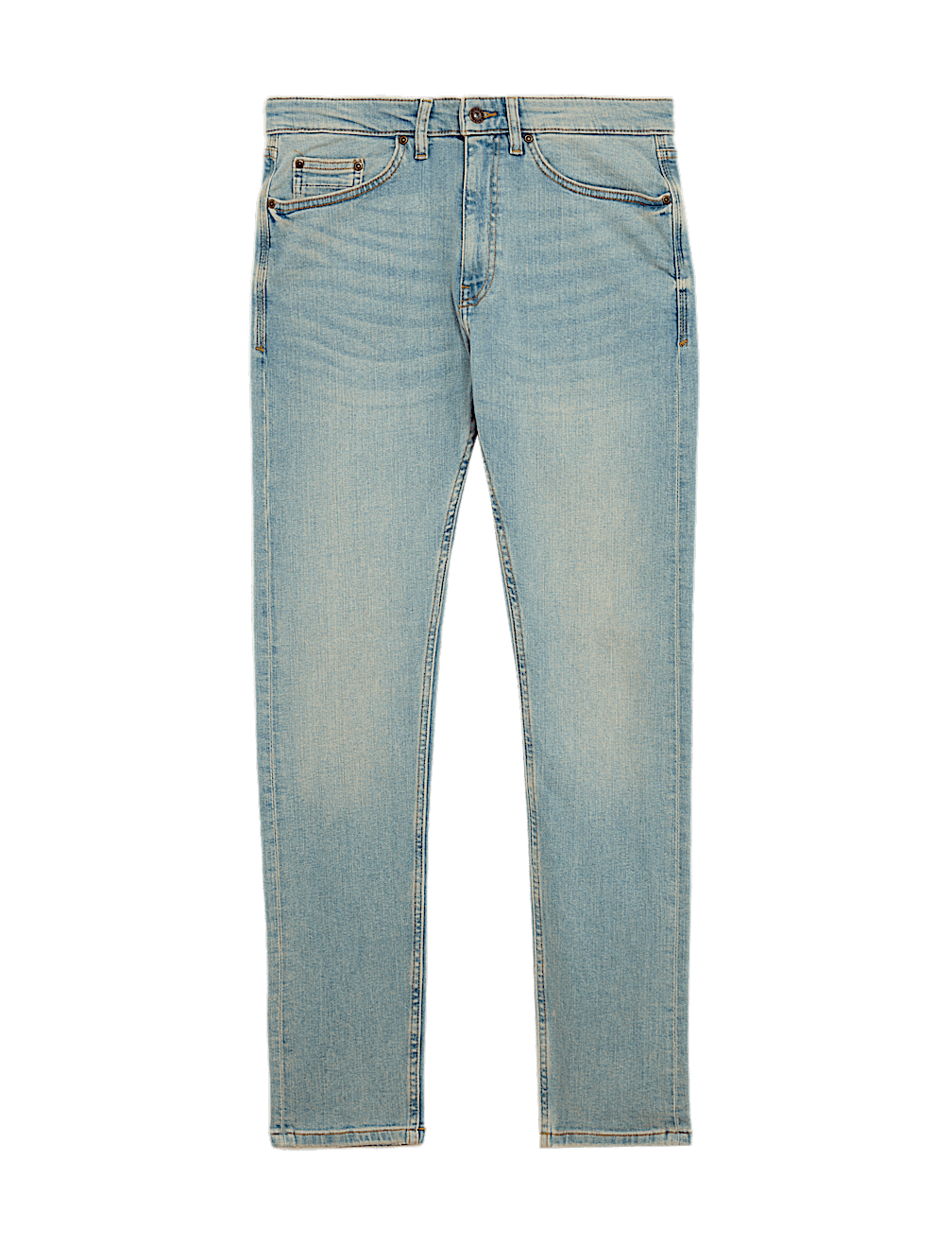 Slim Fit Vintage Wash Stretch Jeans