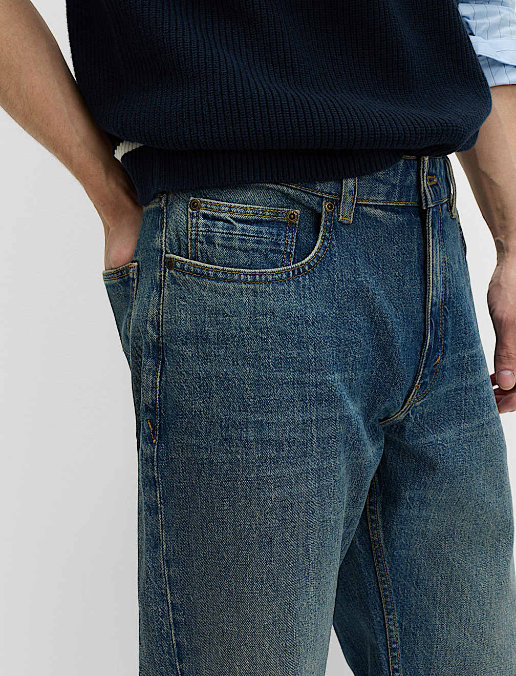 Straight Fit Stretch Jeans