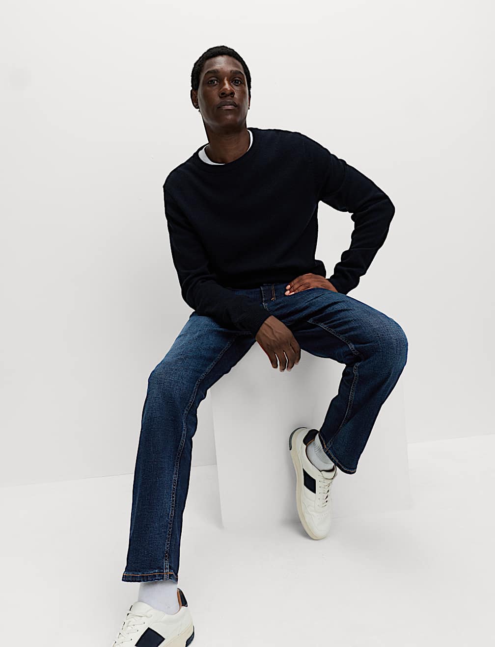 Straight Fit Stretch Jeans