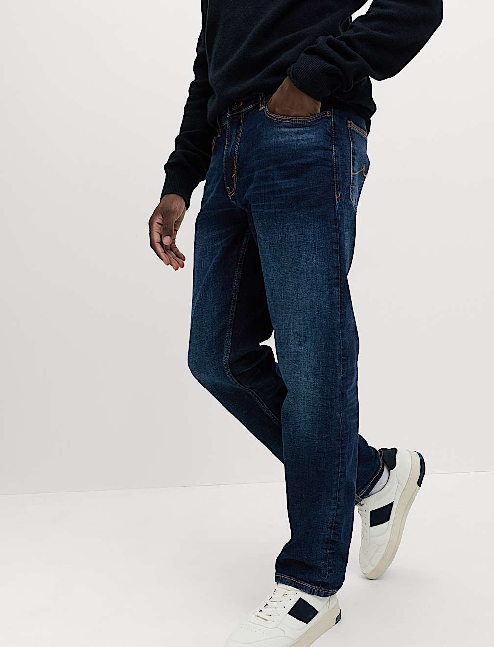 Straight Fit Stretch Jeans