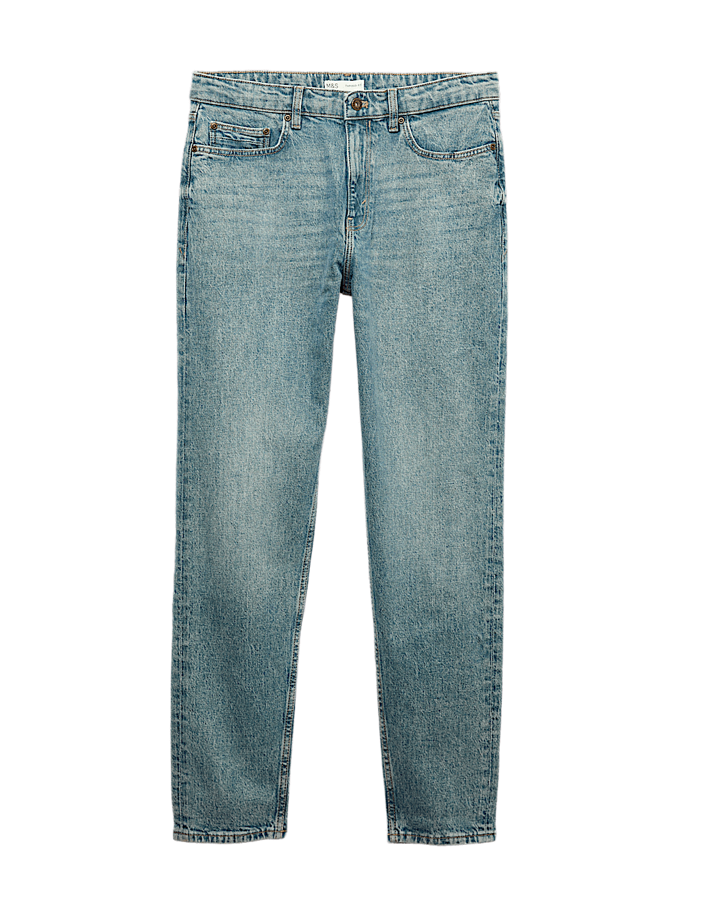 Authentic Tapered Fit Stretch Jeans