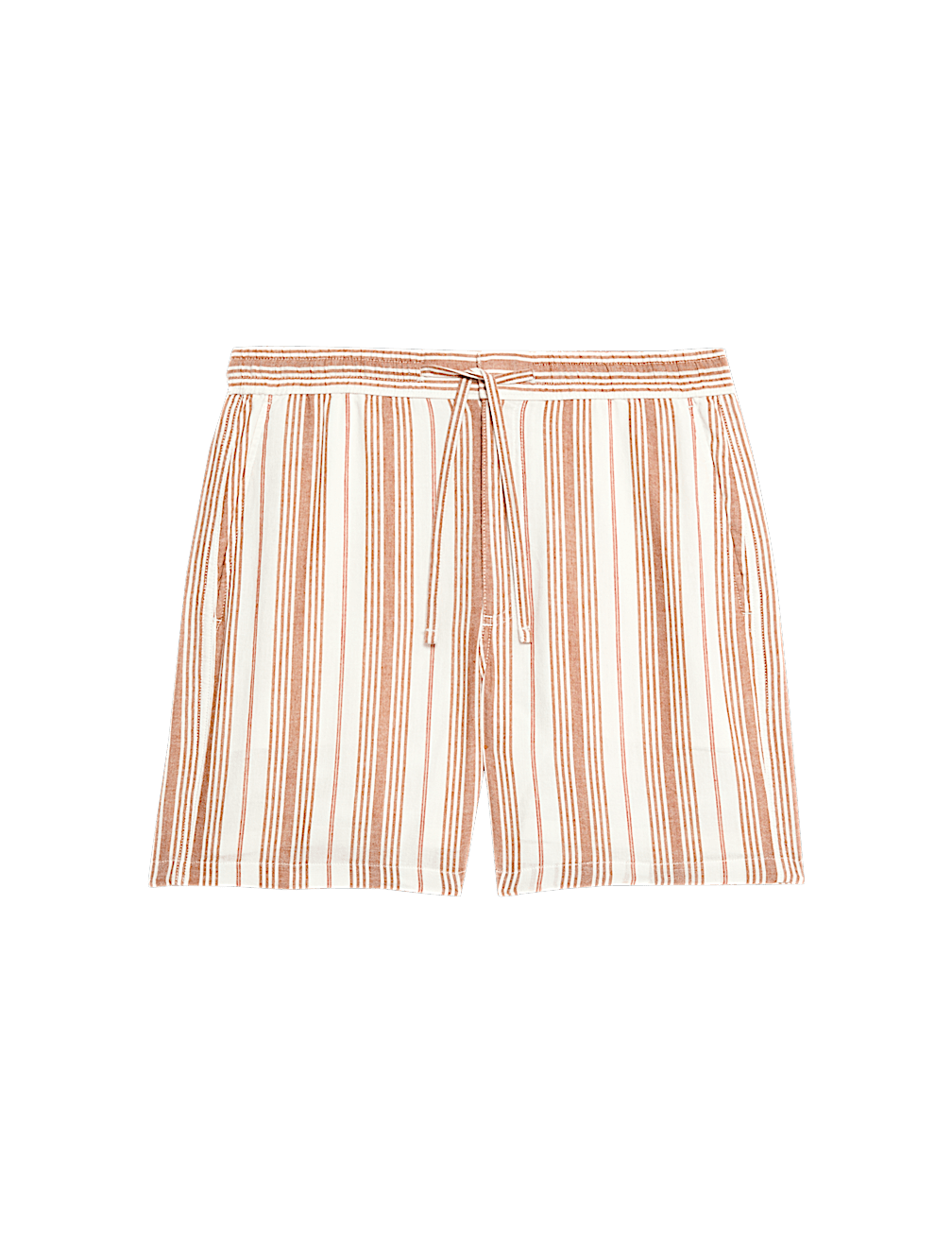 Pure Cotton Striped Shorter Shorts