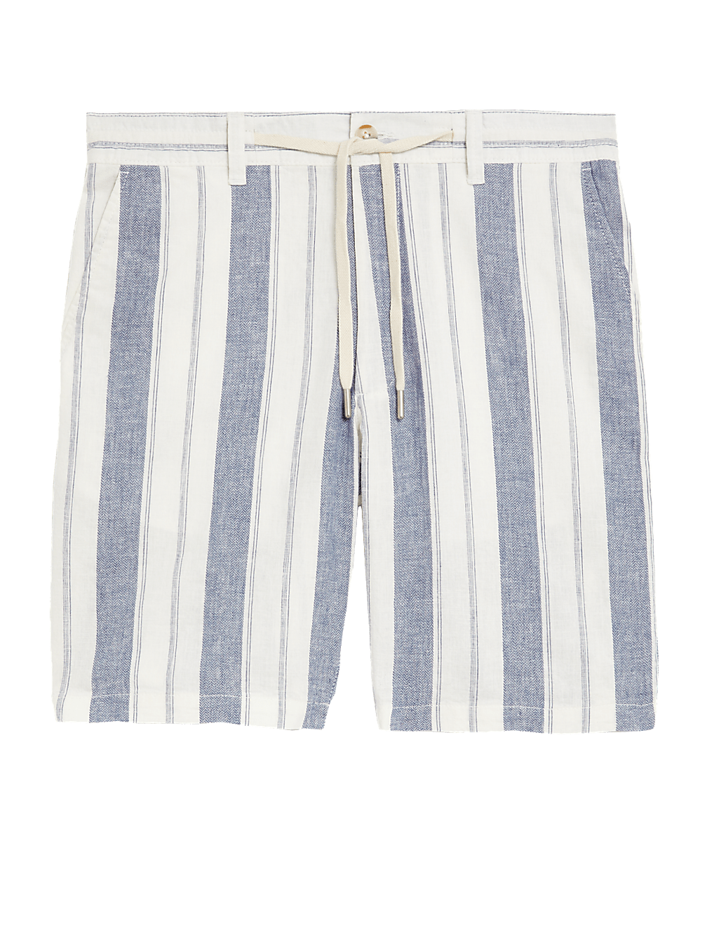 Linen Rich Striped Chino Shorts